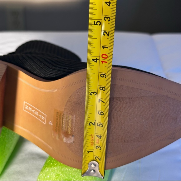 Steven by Steve Madden Nara Stacked Heel Knit Sock Bootie in Black Size 4 - Picture 12 of 14